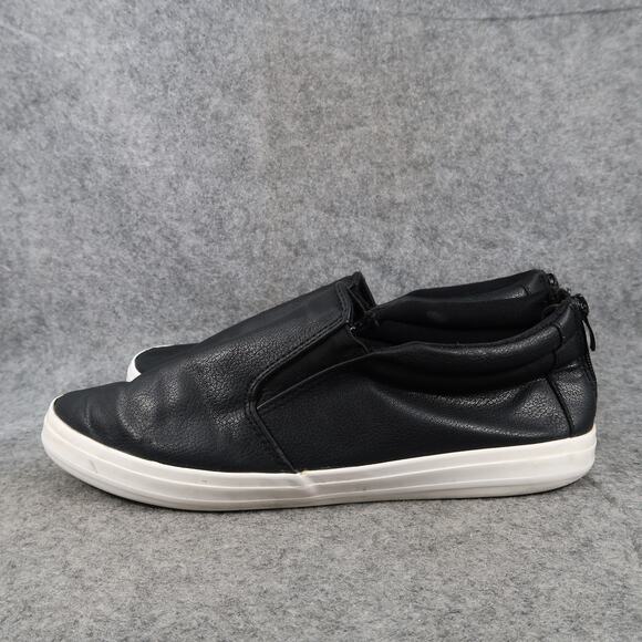 Comfortview Shoes Womens 11 Fashion Sneakers Casual Trainer Black Heel Zip Flat - Picture 4 of 10
